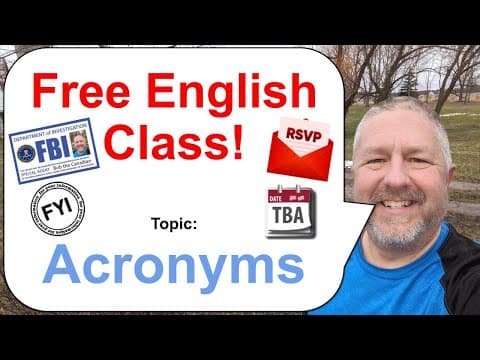 What Are Common English Acronyms and Their Meanings? thumbnail