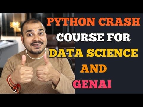5 Days Free Python Crash Course For Data Science And Generative AI thumbnail