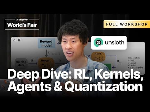 [Full Workshop] Reinforcement Learning, Kernels, Reasoning, Quantization & Agents — Daniel Han thumbnail