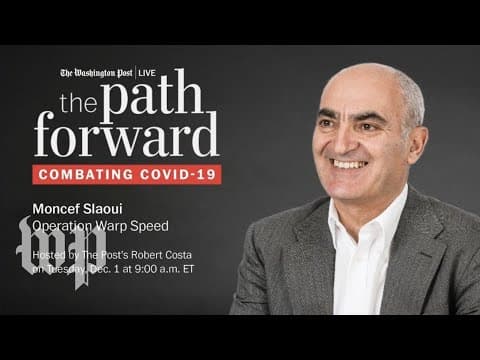Chief science adviser to Operation Warp Speed Moncef Slaoui (Full Stream 12/1) thumbnail