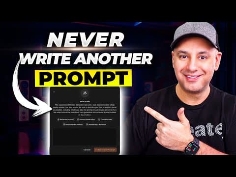 How to turn a simple sentence into a high quality AI prompt thumbnail