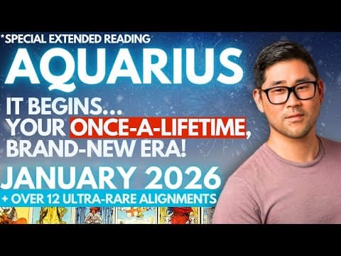 Aquarius January 2026 - ULTRA-RARE MONTH LIKE YOU NEVER SEEN - EPIC PAYOFF! 🌠​ Tarot Horoscope thumbnail