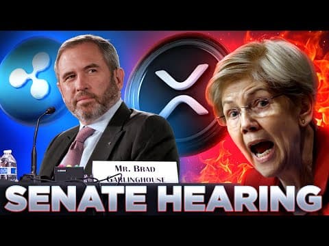 XRP vs Elizabeth Warren!🚨U.S. Senate Hearing🔥 thumbnail