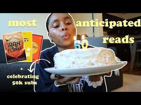 MY MOST ANTICIPATED READS 📚✨  + celebrating 50K subscribers! 🥳 thumbnail