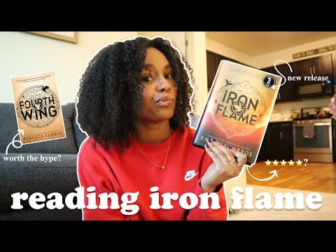 Iron Flame reading vlog🔥📚: reading the most anticipated book of the year thumbnail