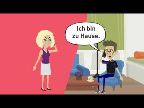 Deutsch lernen A2, B1 / indirekte Fragen / Wechselpräpositionen / Nebensätze "weil", "wenn", "dass" thumbnail
