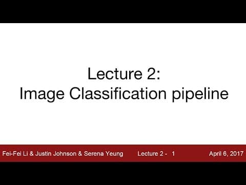Lecture 2 | Image Classification thumbnail