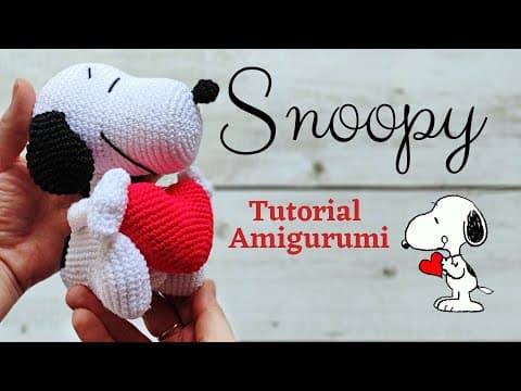 Snoopy Corazón Amigurumi Tutorial | Amis Tejiendo Momentos | ENG/SPA Subs thumbnail