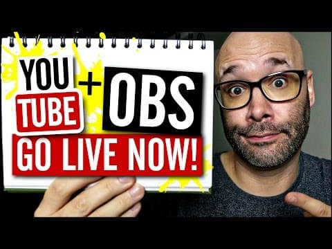 How To Live Stream On YouTube With OBS | Fast Start Guide thumbnail