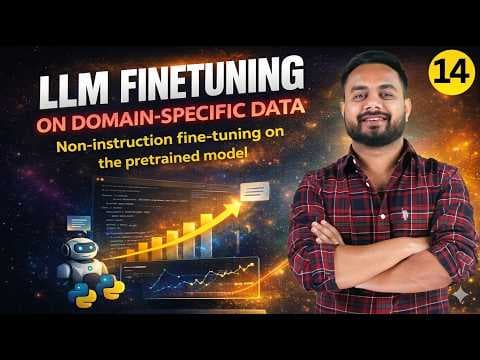 LLM Fine-Tuning 14: Train LLMs on Your PDF/Text Data | Domain-Specific Fine-Tuning with Hugging Face thumbnail