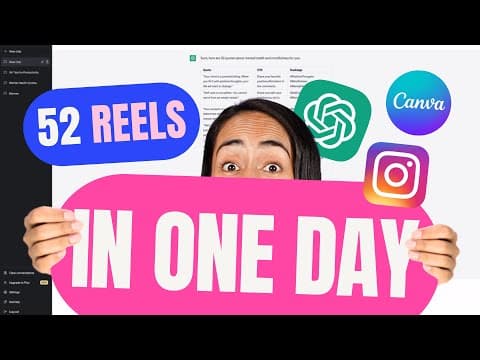 How to Bulk Create 52 Animated Instagram Reels thumbnail