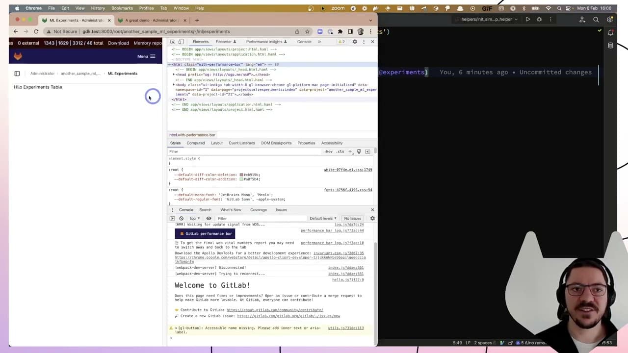 YouTube video player
