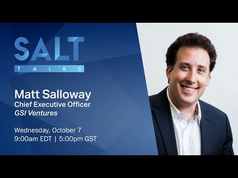 Matt Salloway: AR, VR & Artificial Intelligence | SALT Talks #71 thumbnail