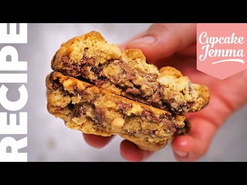 NYC Cookie Recipe | The Best New York Chocolate Chip Cookies You'll Ever Try! | Cupcake Jemma thumbnail