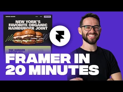 Learn Framer in 20 Minutes (Crash Course) thumbnail