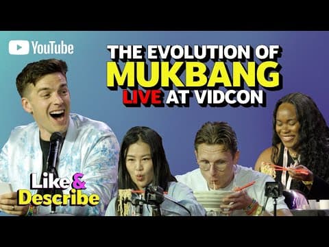 MatPat & Friends Explore the Eras of Mukbang LIVE @vidcon  - Like & Describe Podcast #8 thumbnail