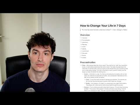 how to completely reset your life in 7 days thumbnail