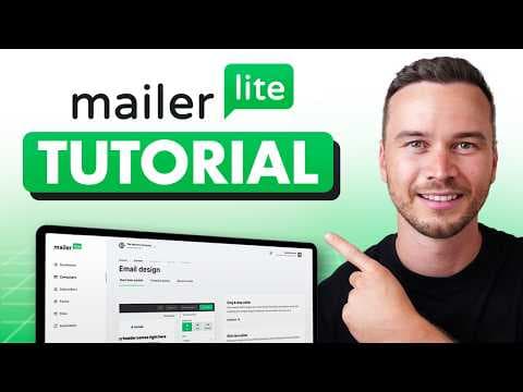 MailerLite Tutorial for Beginners 2026 - Step by Step Email Marketing Guide thumbnail
