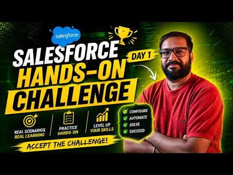 Day 1 of 100 | Live Salesforce Hands-on Challenge Series with Sanjay Gupta Powered by Skill Horizon thumbnail
