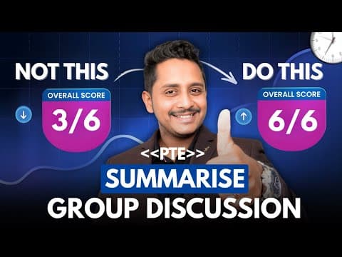 The Ultimate 6/6 Hack for PTE Summarise Group Discussion! thumbnail