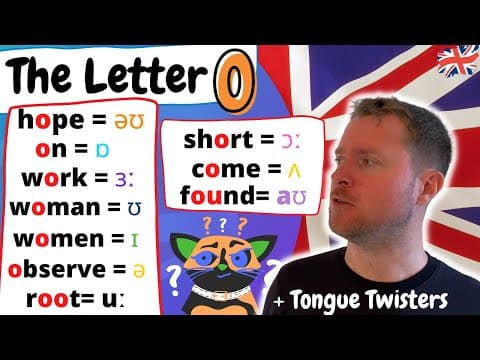 English Pronunciation  |   The Letter 'O'   |  10+ Ways to Pronounce the Letter O thumbnail