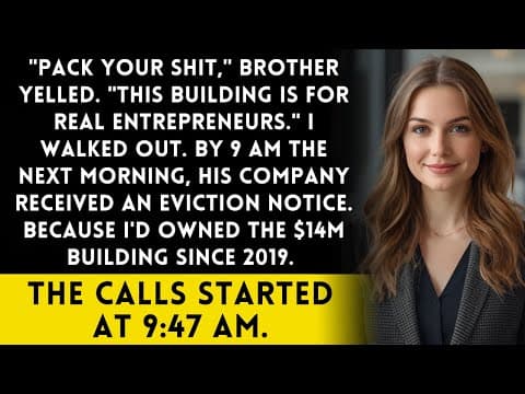 Brother Kicked Me Out Of His Office - By 9 AM His Company Had No Lease thumbnail