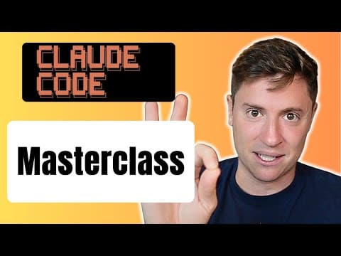 Claude Code Masterclass: From Beginner to Expert in 33 minutes thumbnail