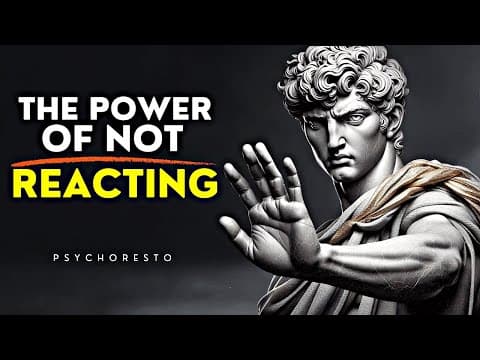 5 Stoic Rules That Prove THE POWER OF NOT REACTING - CONTROL YOUR EMOTIONS | STOICISM thumbnail