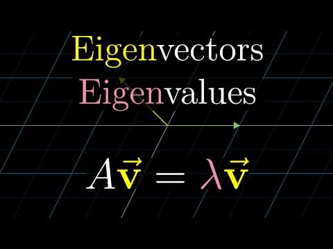 Eigenvectors and eigenvalues | Chapter 14, Essence of linear algebra thumbnail