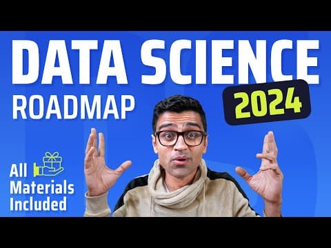Data Science Roadmap 2024 | Data Science Weekly Study Plan | Free Resources to Become Data Scientist thumbnail