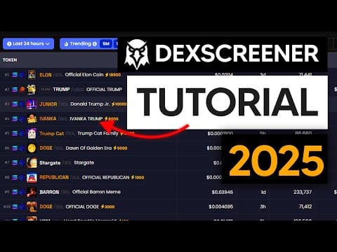 How To Use Dexscreener In 2025 (Dexscreener Strategy, Dexscreener Filters) thumbnail