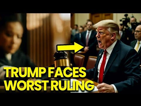  Trump SCREAMS Threats As Judge drops NIGHTMARE Ruling thumbnail