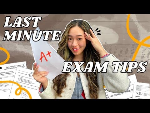 LAST MINUTE EXAM TIPS to SAVE YOUR GRADES (stop crying from stress bestie) 💪 thumbnail