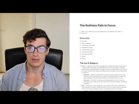 how to focus for 12+ hours a day (full guide) thumbnail