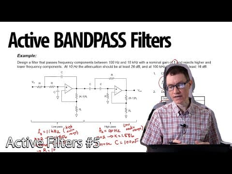 Bandpass active filters with Sallen-Key circuits (5 - Active Filters) thumbnail