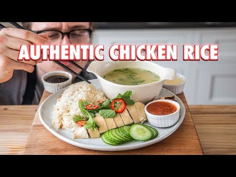 The Greatest Chicken And Rice Dish To Ever Live (Hainanese Chicken Rice) thumbnail