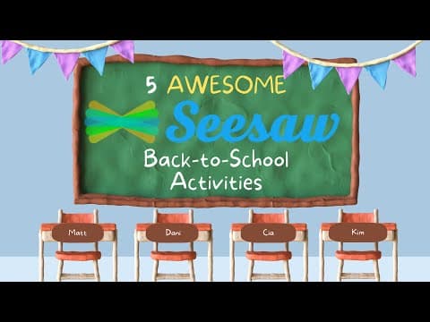 What Are 5 Engaging Back-to-School Activities for Seesaw? thumbnail