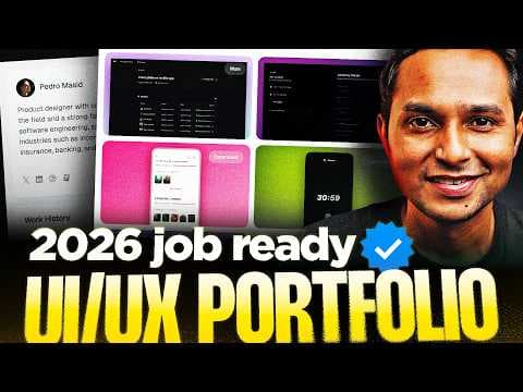 How I'd Build A JOB READY UI/UX Design Portfolio In 2026. [FULL GUIDE] thumbnail