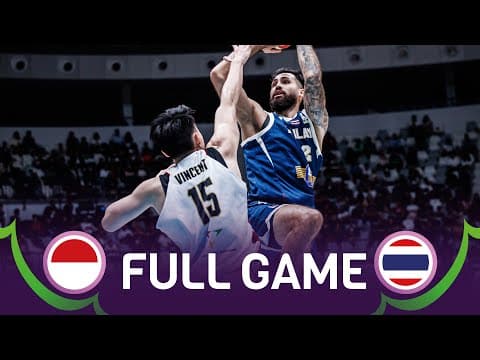 Indonesia v Thailand | Full Basketball Game | FIBA Asia Cup Qualifiers 2025 thumbnail
