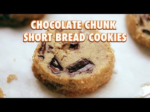 How to Make Easy Shortbread Chocolate Chunk Cookies thumbnail