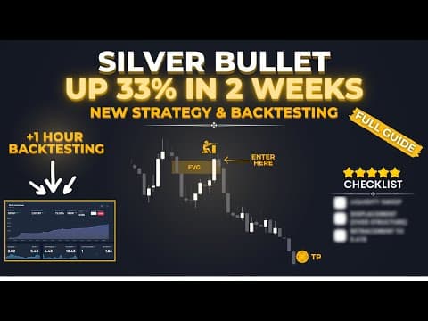 The Ultimate ICT Silver Bullet Strategy: 33% ROI in 14 Days! [Backtesting] thumbnail