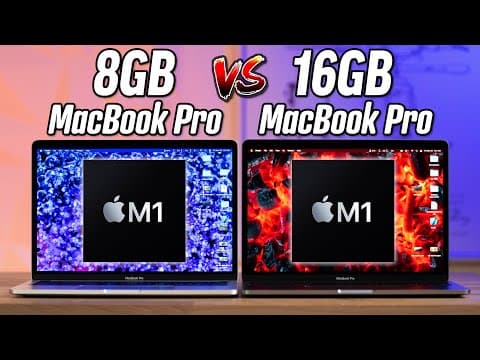 8GB vs 16GB M1 MacBook Pro - How much RAM do you NEED?! thumbnail