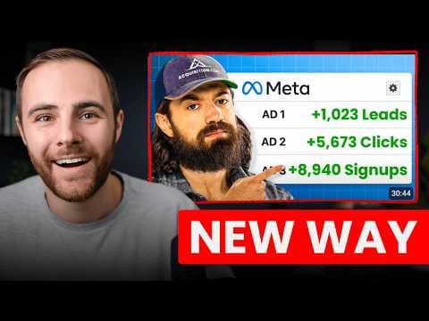Alex Hormozi's NEW Facebook Ads Strategy (Andromeda Breakdown) thumbnail