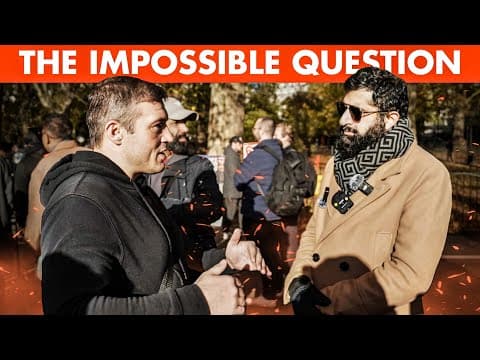 Atheist Becomes Triggered When Muslim Gives Evidence | Speakers Corner thumbnail