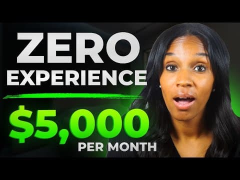 5 Best Work From Home Jobs with NO Experience 2026 thumbnail