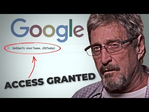"IT'S NOT ILLEGAL!"| John McAfee - The Guy Who Knew Too Much. thumbnail