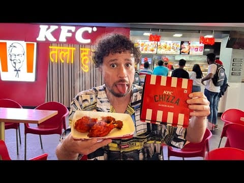 ¿Cómo cambia la comida rápida americana en INDIA? | ¡Todo pica! 🍔🔥 thumbnail