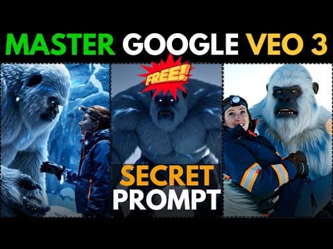 Google VEO 3: Create Viral AI Movies (Yeti Vlogs) | AI Video Generator Tutorial thumbnail