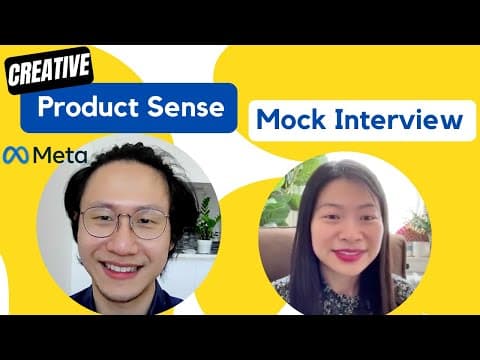 CREATIVE Product Sense Mock Interview: How to Generate Creative Solutions! thumbnail