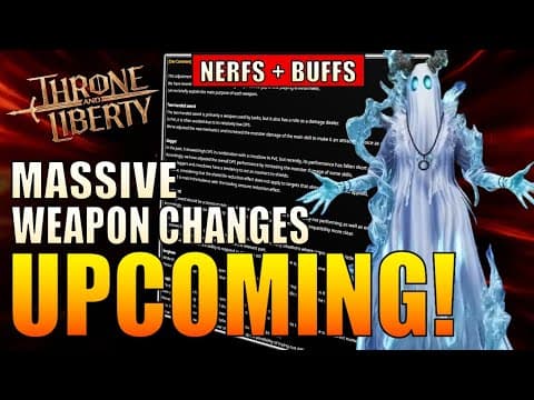 Throne & Liberty MASSIVE CHANGES: Weapon Balancing, Archboss Upgrades, Halloween Event, Guild... thumbnail